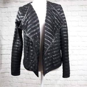 The Limited black faux leather jacket XS